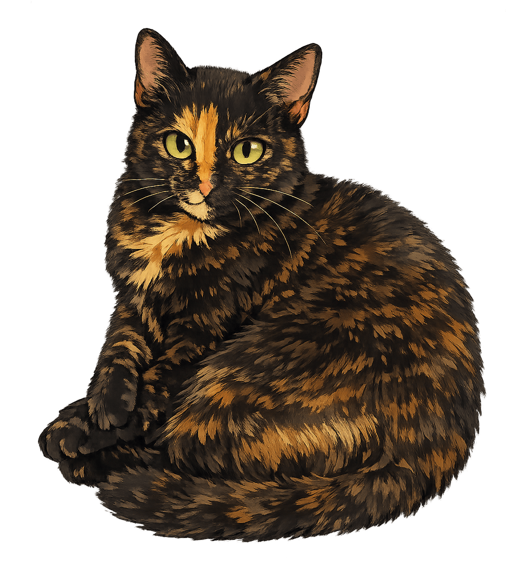 Second chat décoratif